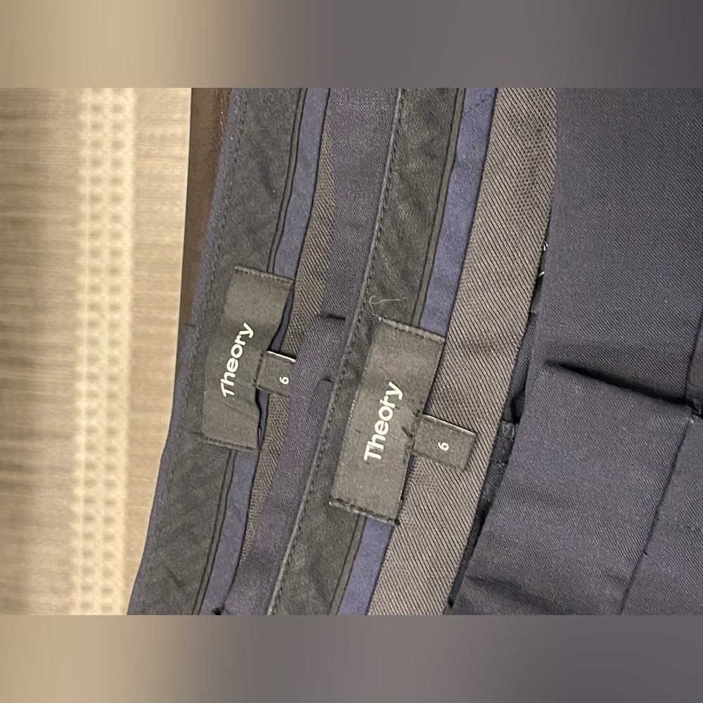 LOT OF 2 Theory Stretch virgin Wool Classic Crop Pant US 6 - Picture 5 of 9